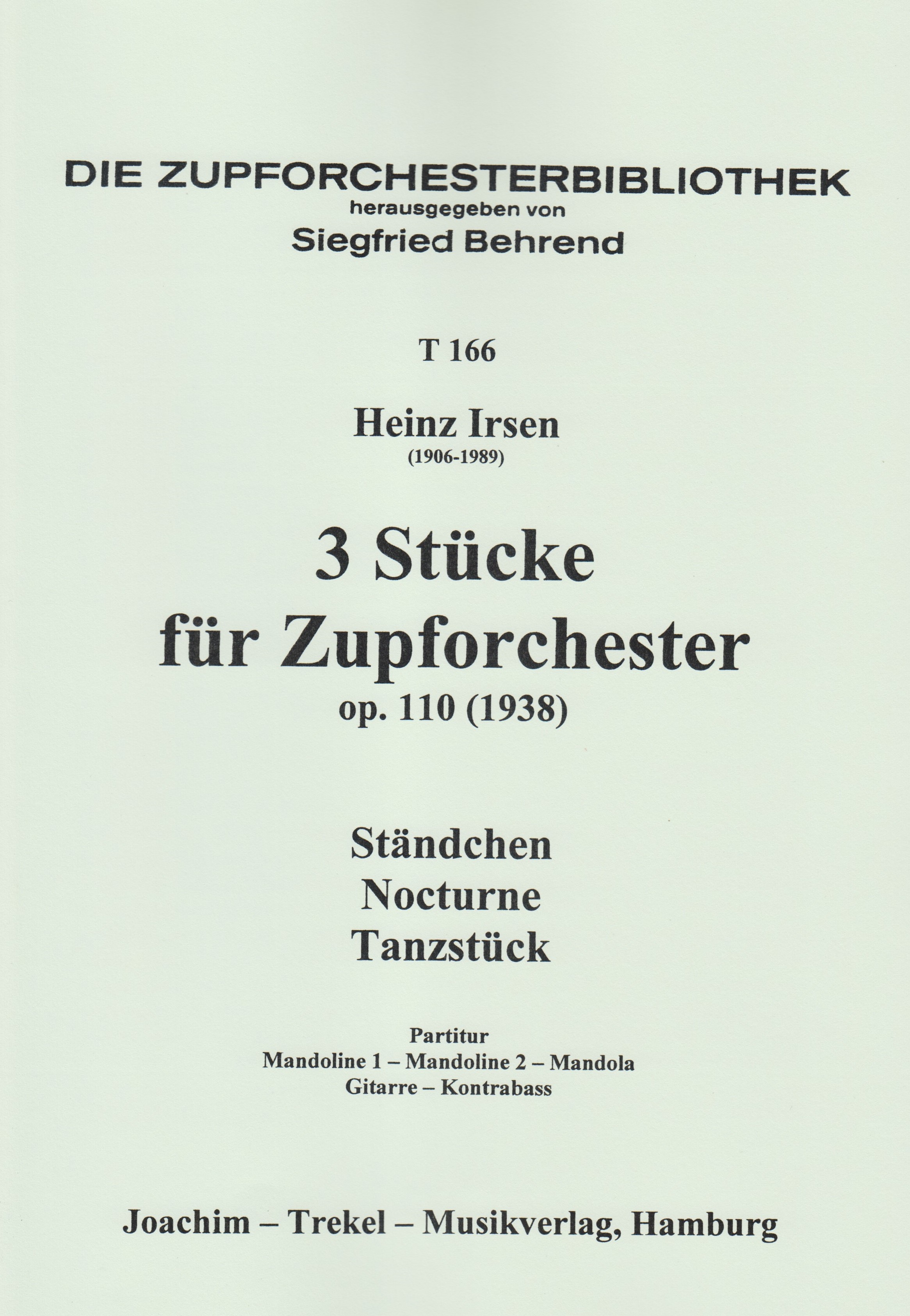 3 Stücke für Zupforchester