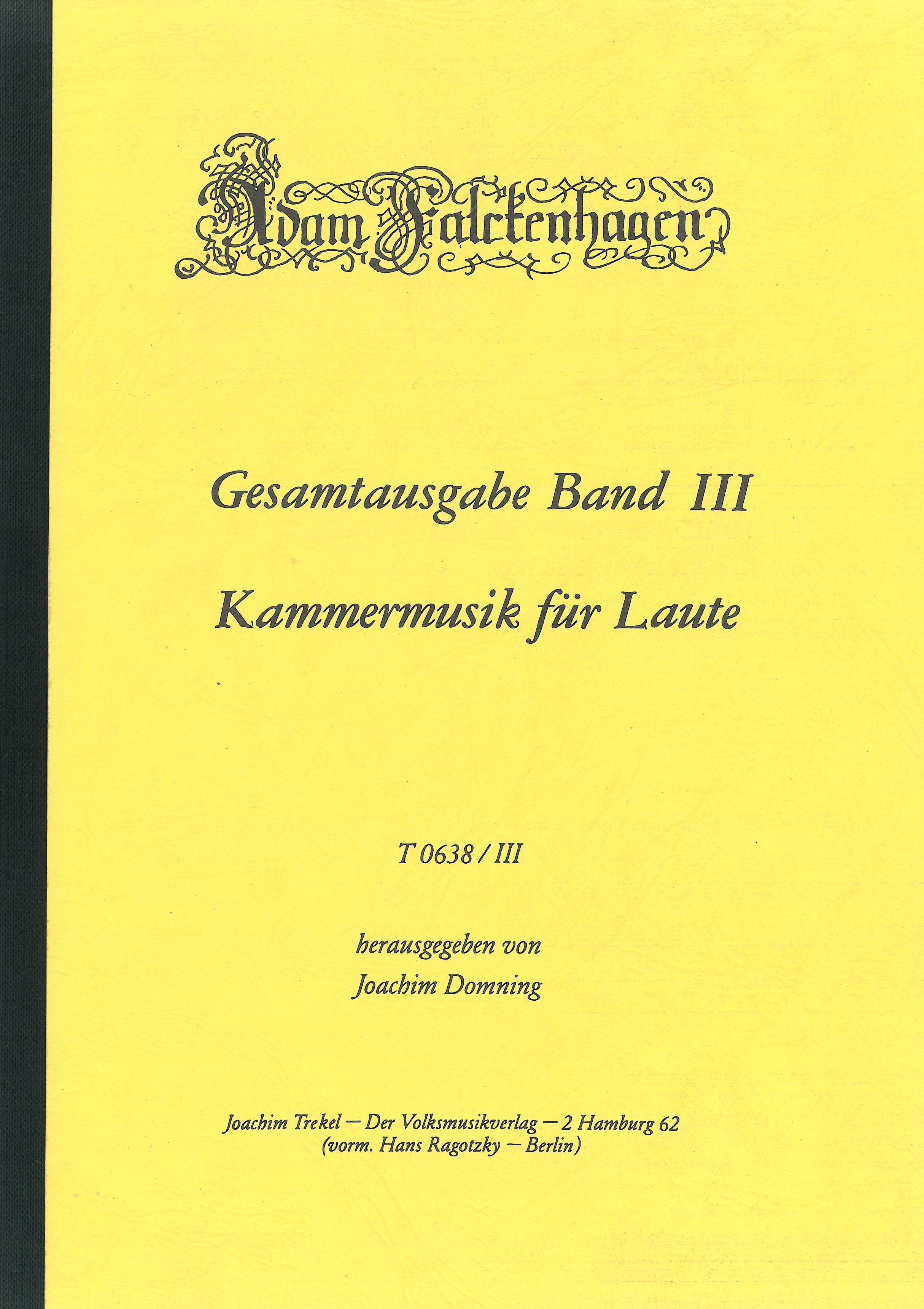 Gesamtausgabe Laute - Band 3