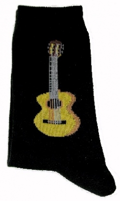 Socken Motiv Gitarre, Größe 46-48